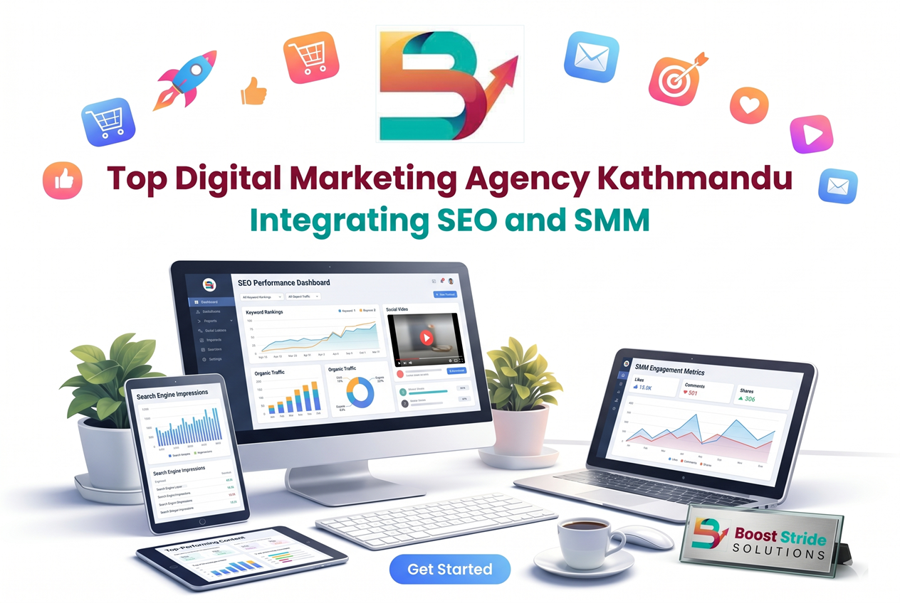 Top digital marketing agency Kathmandu integrating SEO and SMM